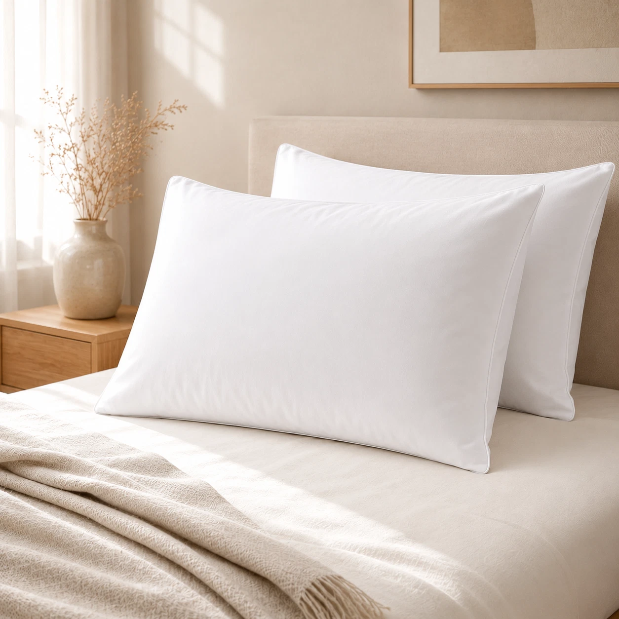 BedifyHome Pillowcases - White