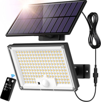 Solarlampen Mit Bewegungsmelder 172LED , Solar Strahler IP65 AußEnwandleuchte, G