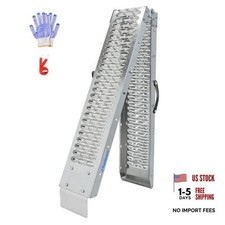 83" Folding Motorcycle Ramp, 480 lbs Capacity Steel Bike Ramp for Truck, Anti
