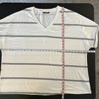 BloomChic White/Black Striped Contrast Dolman Sleeve T-Shirt Size 22/24 New — photo 4