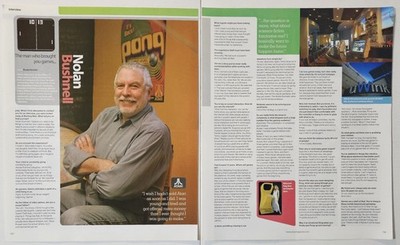 Atari Nolan Bushnell Interview Magazine Article 2000s Pong Computer Space