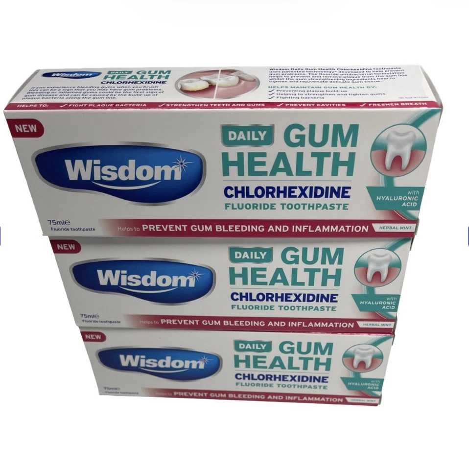 Wisdom Daily Gum Health Toothpaste 75ml Pack of 3 for 12.50£ Free Shipping - Image 3 of 4