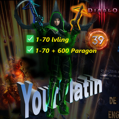 Diablo 3 1-70 Level + 600 Paragon *LOOT VON 4 CHARS* Season 39 PC