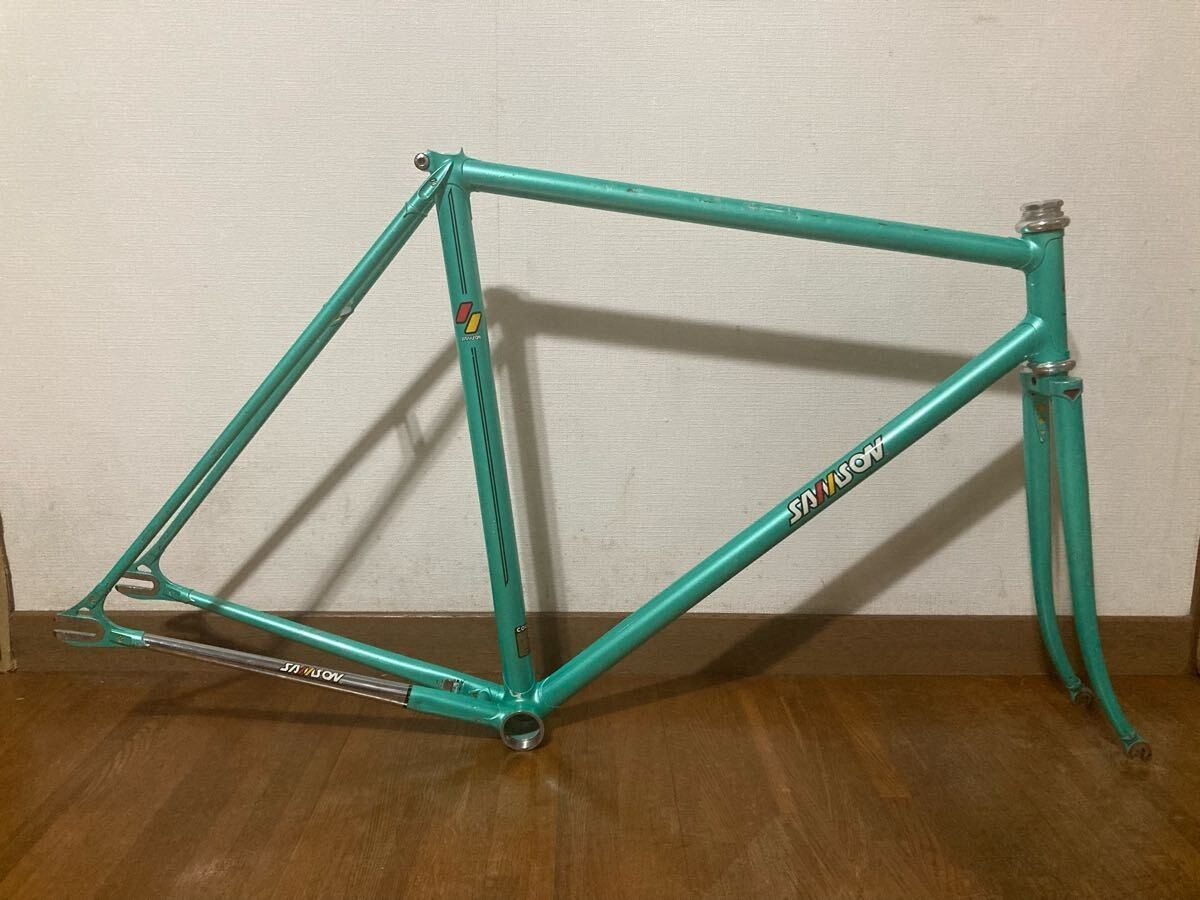SAMSON Frame Set NJS Keirin Track Bike Columbus EL Light Green