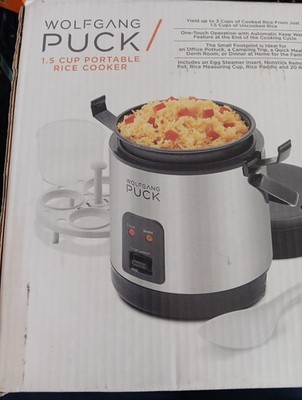 Wolfgang Puck Rice Cooker Mini Portable Travel 1.5 Cup Model ...