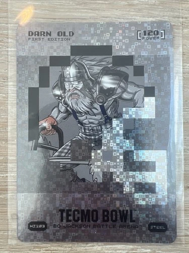 Sam Darnold `Darn Old` 2026 Bo Jackson Battle Arena Tecmo Bowl Silver Helmet SP