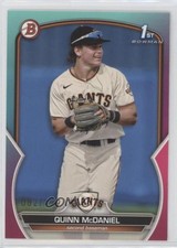 2023 Bowman Draft Aqua & Pink Gradient 82/199 Quinn McDaniel #BD-136 0y2q