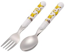 Skater Cutlery Set Spoon and Fork Dishwasher Safe Made in Japan Pokemon Pikachu