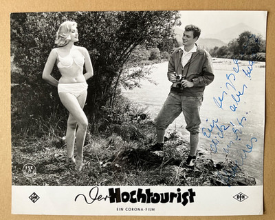 Marlies Behrens (Original Autograph on Cinema Photo '61) - The High Tourist / Sexy