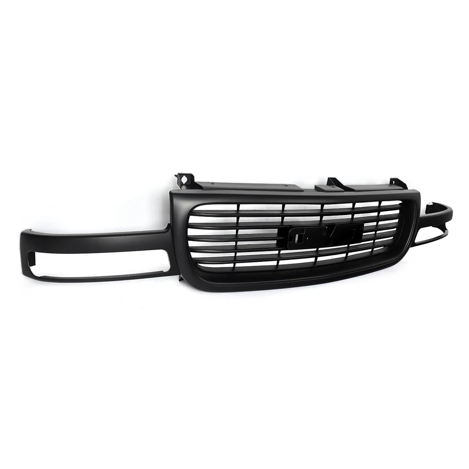 Fits 1999-2002 GMC Sierra Truck 2000-2006 GMC Yukon 1500 2500 XL Grill Grille - Image 3 of 4