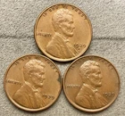 1939-p 1939-D 1939-S  Lincoln Wheat Cents - [XF EF] Extremely Fine ~ B697