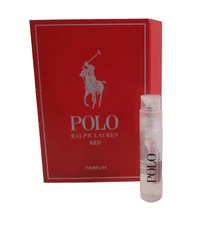 POLO RED by RALPH LAUREN Men's PARFUM Carded Sample Spray  .04oz/1.2mL