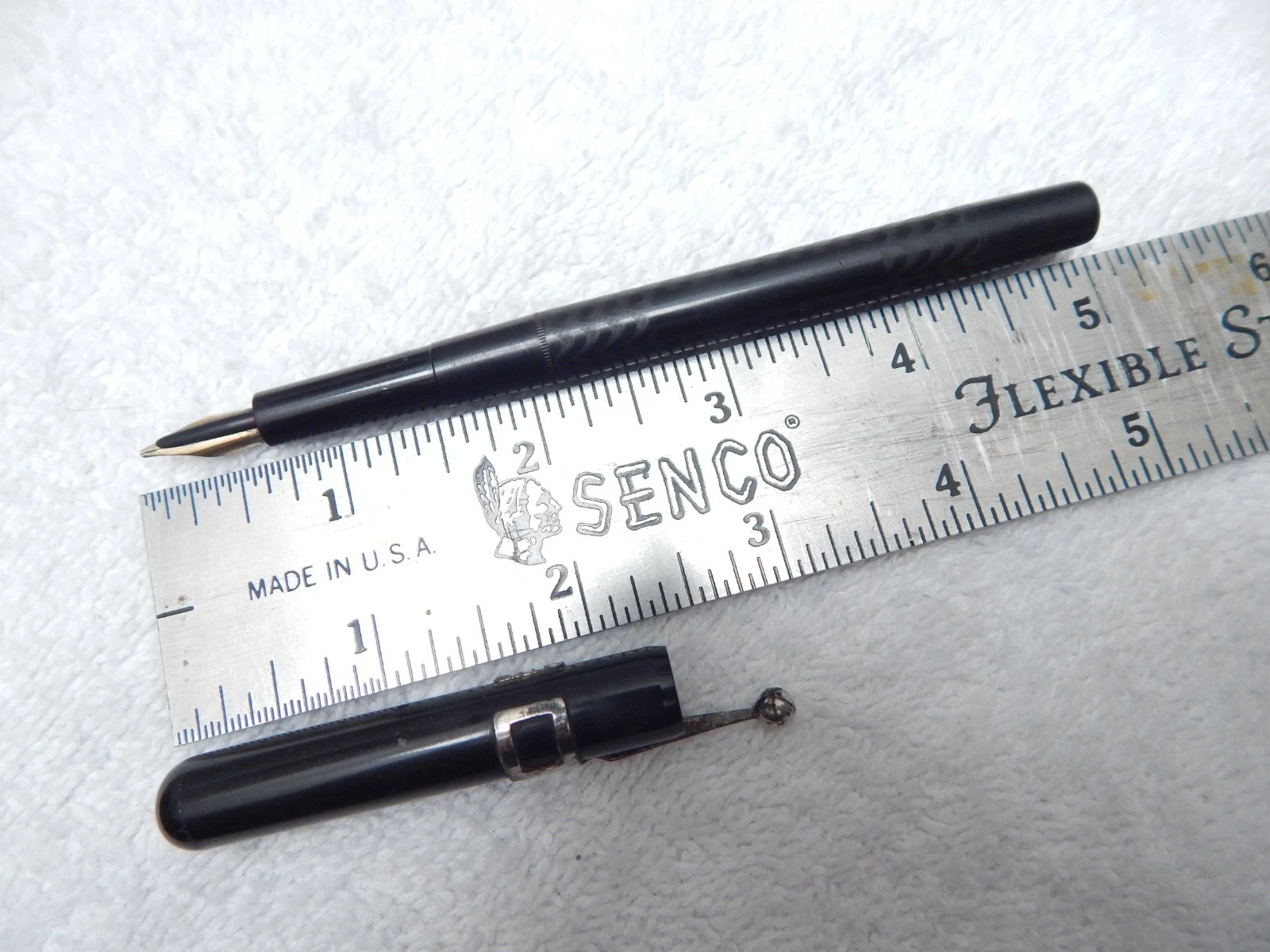 LOT# 108E. VTG MABIE TODD SWAN 1500 EYEDROPPER FOUNTAIN PEN. STUB NIB. image 12