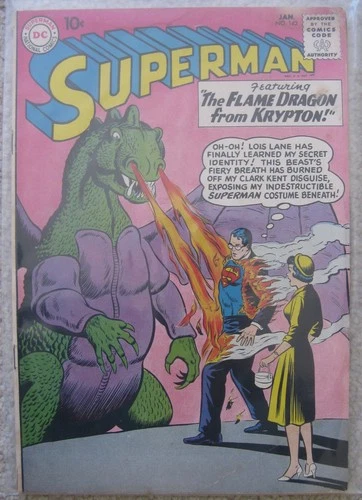 SUPERMAN #142 DC COMICS 1961 SILVER AGE Vintage COMIC BOOK 1st printing RARE 10¢