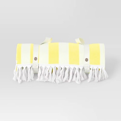 2 Person Beach Blanket Yellow - Sun Squad