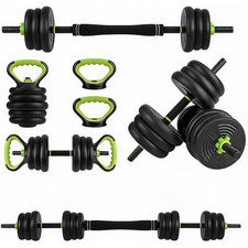 4 in 1 Adjustable Dumbbell Set 66 LBS Round Free Weights for Home Gym Workout