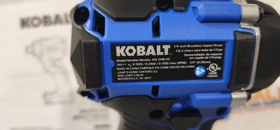 New Kobalt KID-124B-03 24V Brushless 1/4" Impact Driver - Bare Tool - Image 4 of 4