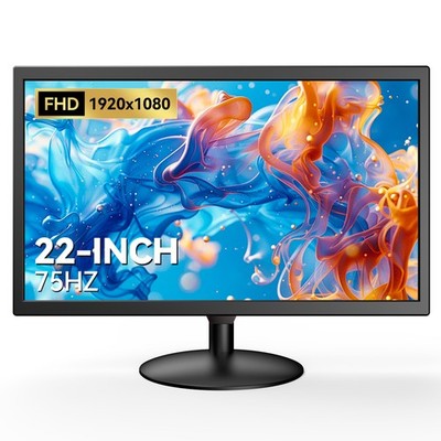 Eyoyo Security Camera Monitor 22inch,1080P FHD LED PC Screen HDMI VGA AV BNC USB