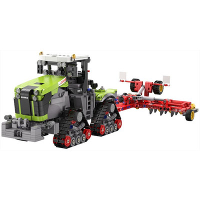 Cada Claas Xerion 5000 Trac TS Brick Builder im Maßstab 1:32 (1336 Teile)
