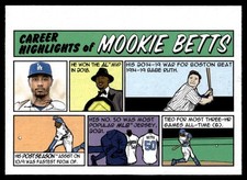 2022 Topps Heritage 1973 Comics Mookie Betts Los Angeles Dodgers #94FC-MB