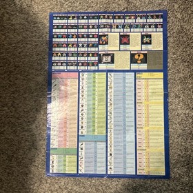 World of Dragon Warrior II (2) Map Poster Insert Video Game Nintendo NES Vintage