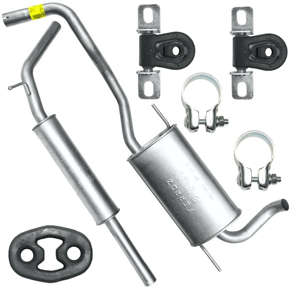 Auspuffanlage SchalldäMpferset Auspuff FüR VW Polo III 3 6N 6N2 94-01 1.4-image