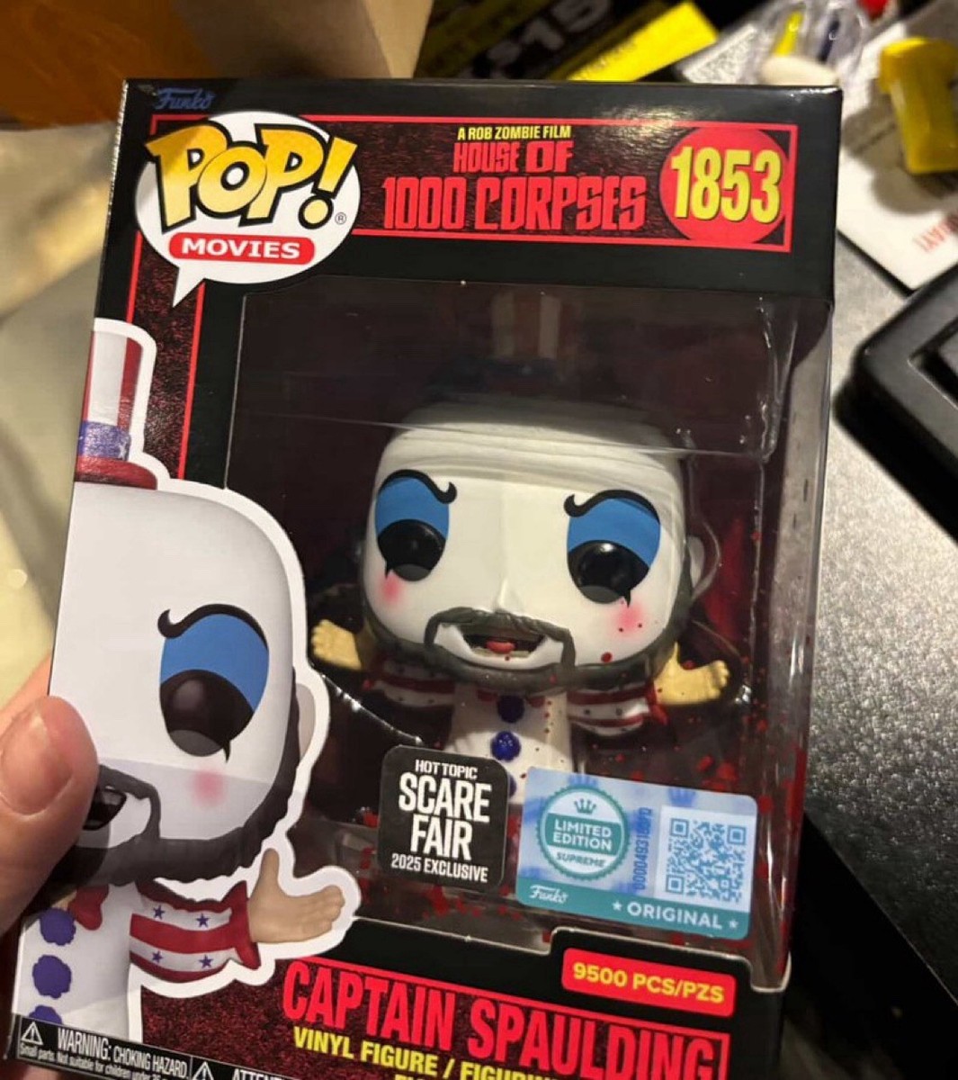 Funko Pop Captain Spaulding Scare Fair Exclusive LE 9500 +