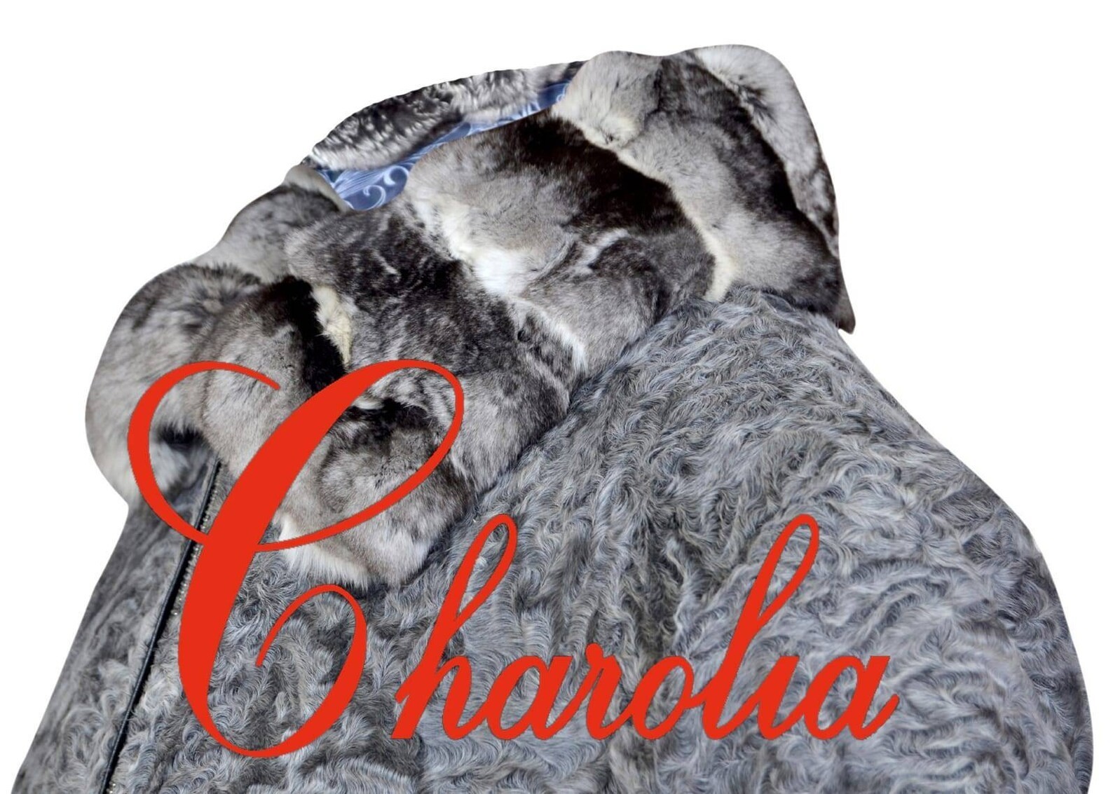 Man's Persian Lamb Fur bomber jacket coat All sizes Real CHINCHILLA fur collar image 3