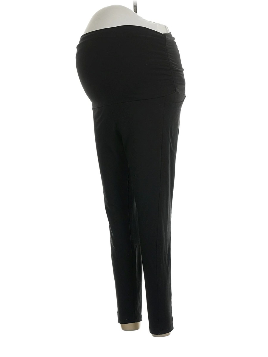Unbranded Women Black Active Pants L Maternity