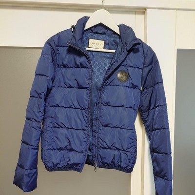 Doudoune femme GUCCI marine avec capuche F/S du vente en gros Japon