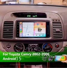 FOR Toyota Camry 2002-2006 CarPlay Android 15 Car Stereo Radio GPS Navi FM