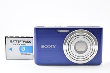 SONY DSC-W610 14.1MP Blue Compact Digital Camera With Battery From Japan