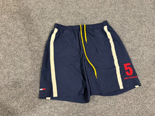 Vintage Tommy Hilfiger Swim Trunks Mens XL Blue Athletic Shorts Mesh Lined Logo