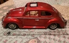 Vintage 1960's Bandai VOLKSWAGEN SEDAN BUMP AND GO BATTERY OPERATED TIN CAR TOY