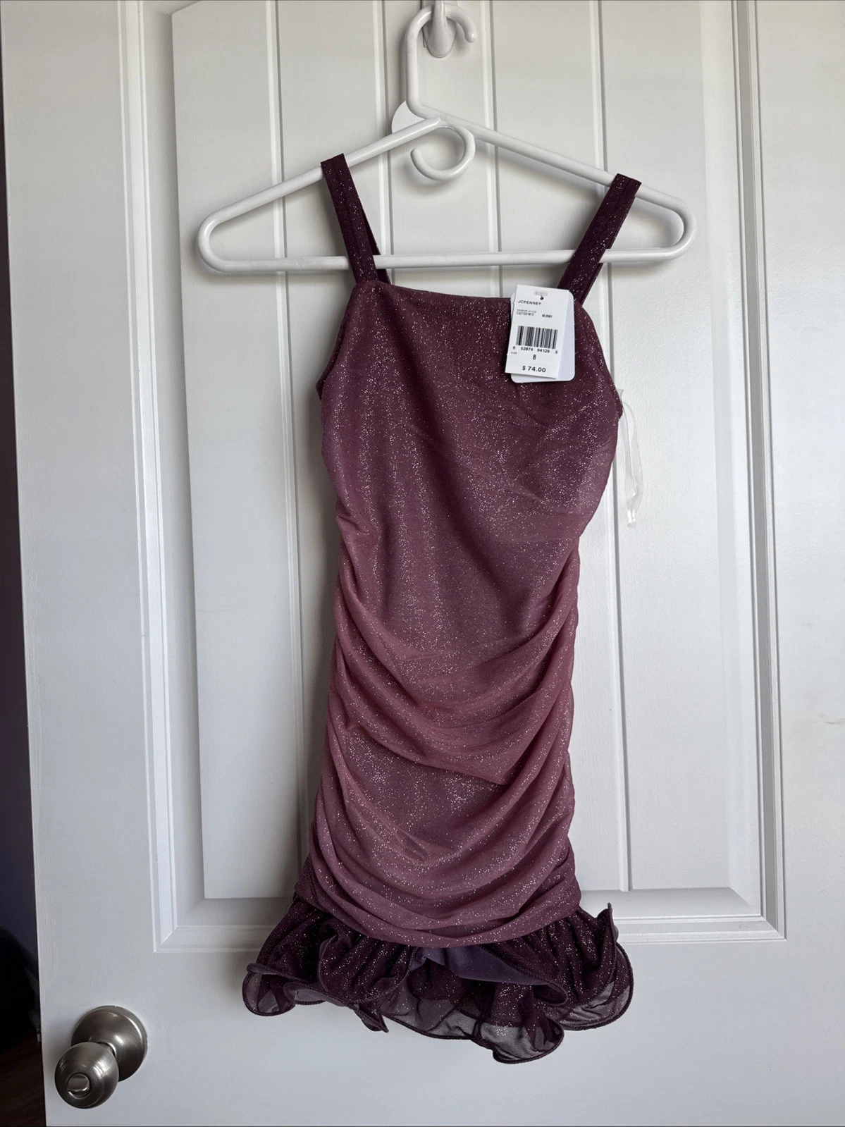 NEW NWT Speechless Kids Girls Size 8 Gorgeous Sheath Purple Sparkling Dress