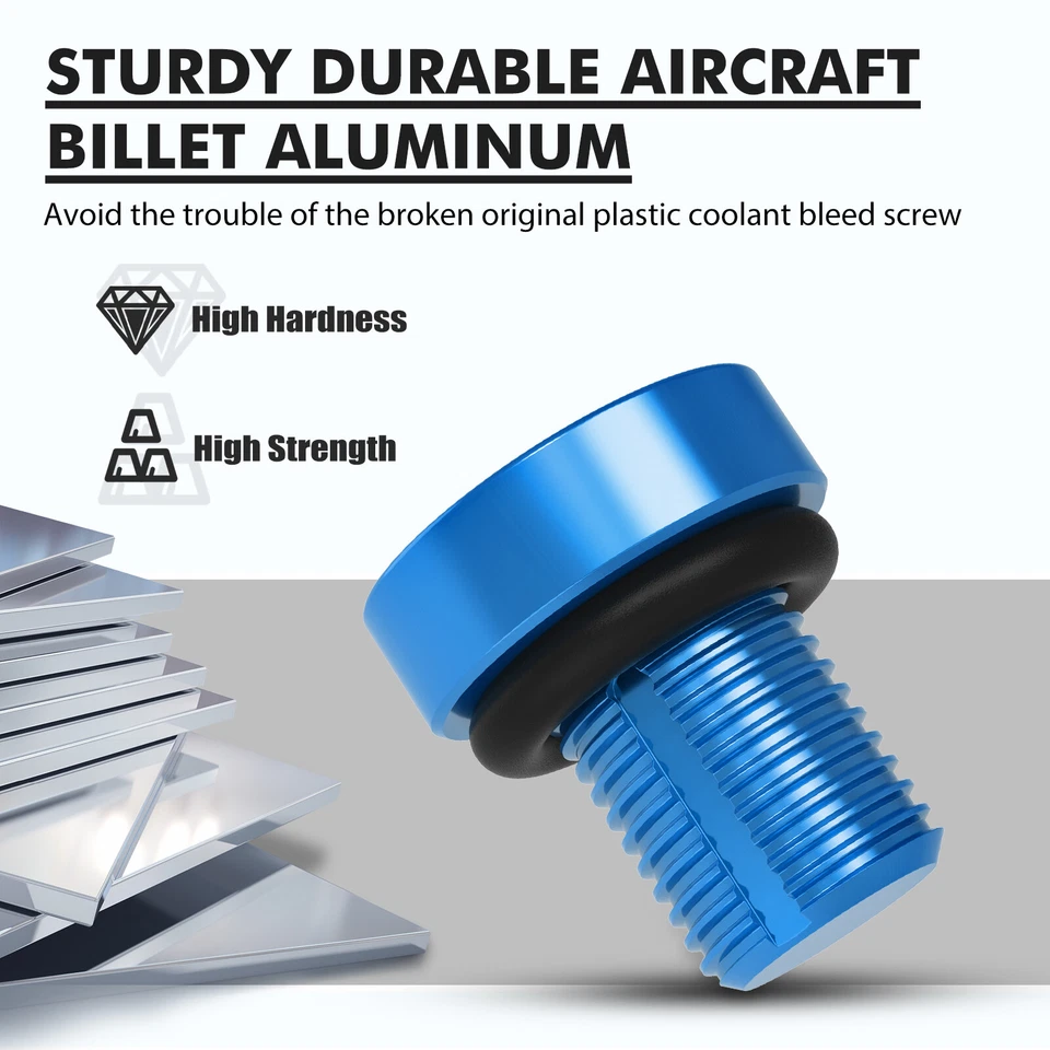 Coolant Bleed Vent Screws For BMW E39 E60 E61 F10 F20 F22 F32 F36 X1 X3 X5 X4 Z4 - Image 4 of 4