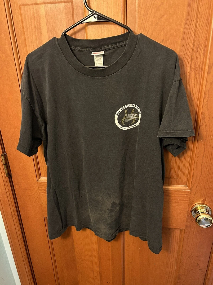 Michael Jordan #45 MLB Nike T-Shirt Size XL 90s Vintage Black Baseball