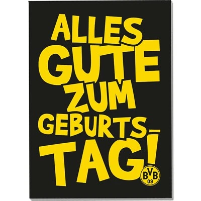 Glückwunschkarte Geburtstag BVB Borussia Dortmund Geburtstagskarte Karte BVB 09