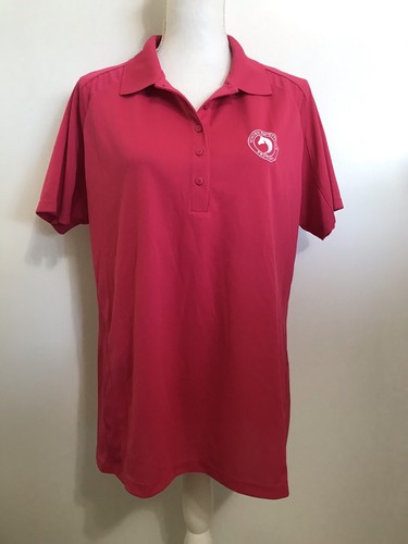 Winter Equestrian Festival WEF Pink Polo Shirt XL Womens Equestrian Top  - Picture 1 of 5