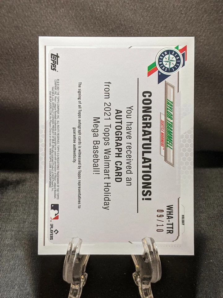 2021 Topps Holiday Silver Metallic TAYLOR TRAMMELL RC AUTO #WHA-TTR 9/10 - Image 2 of 2