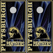 pittsburgh panthers 0261p cornhole board vinyl wraps
