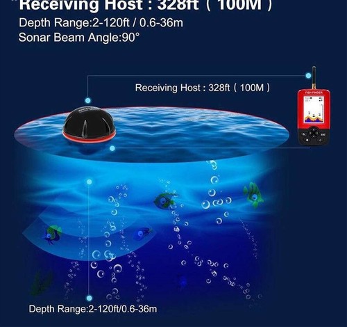 Wireless fish finder echo sounder sonar - Picture 2 of 7