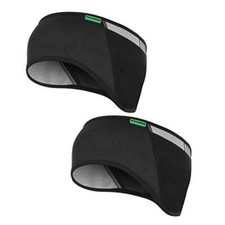 Fleece Ear Warmers Headband Men Women for Running Cycling Biking Warm Black 2