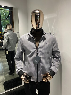 STEFANO RICCI Zip Blouson Jacket Size 52 / L (100% Authentic & NEW