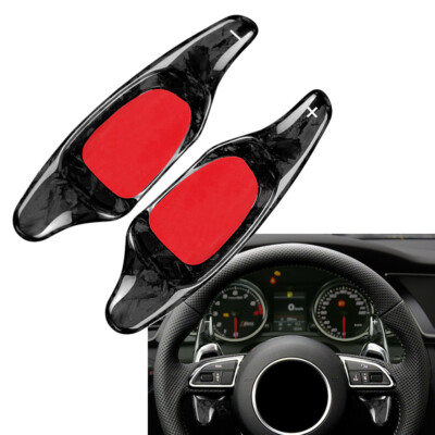 2x Kohlefaser-Lenkrad-Paddle-Shifter-Verlängerung für Audi S3 S5 A5 S6 SQ5