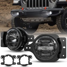 2X LED Fog Lights Driving Lamp for Jeep Wrangler JL Gladiator Rubicon 2018-2024