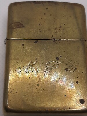 1932-1986 SOLID BRASS ZIPPO LIGHTER | eBay