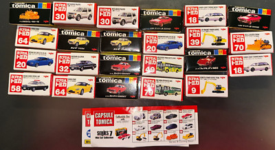 Tomy Tomica Vehicles Fahrzeuge Mini Car collection 23 pieces in boxes  RARE!!
