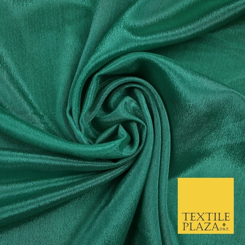 OVER 40 COLOURS - Premium Silky Crinkle Georgette Sheer Dress Drape Fabric 44" - Picture 34 of 45