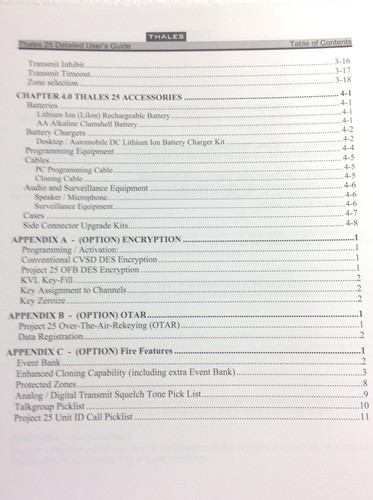 Thales 25 Portable Radio Detailed User's Guide PRC6894 84326, WORKING, QTY - Zdjęcie 8 z 11